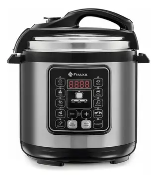 Panela De Pressão Elétrica Digital 6l, Fmaxx, Inox 1000w