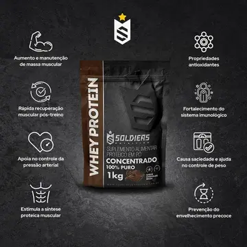 Soldiers Nutrition Whey Concentrado 1kg