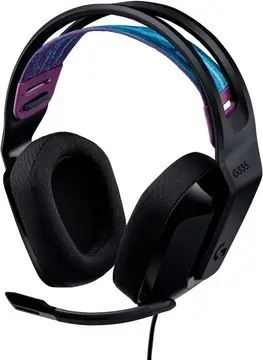 🎮 Logitech G335 - Headset Gamer Almofadas Memória Design Leve - Preto
