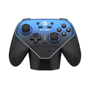 Controle Com Dock e Sem Fio Gamesir SuperNova Hall Effect Rosa E Preto