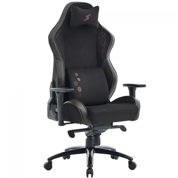 Cadeira Gamer SuperFrame Irish, Reclinável, 3D, Preta e Marrom, SF-CH-IRR3DBBF — ajuste certo pro seu corpo e pro seu setup.