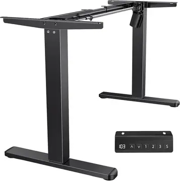 Estrutura de Mesa Elétrica Ajustável para Trabalho em Pé e Sentado – 3 Configurações de Memória, Altura de 72cm a 120cm
