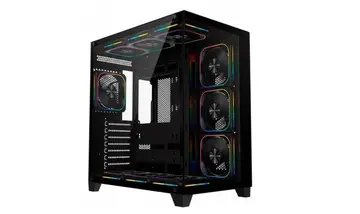 Gabinete Gamer Liketec Zeus V3, Atx, Frontal e Lateral em Vidro Temperado, Sem Fans, Preto - Lc-Kb-Zeusv3-2025-1000
