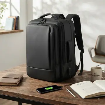 Mochila Executiva Impermeável Com Saída Usb Para Notebook