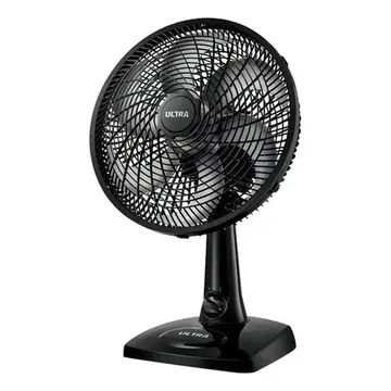 Ventilador De Mesa 30cm 6 Pas 3vel Ultra Vento Forte Mondial Estrutura Preto Pás Prata Diâmetro 30 cm Material das pás Plástico
