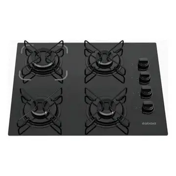 Cooktop Itatiaia Essencial 4 Bocas Preto – Bivolt 127V/220V com Acendimento Automático