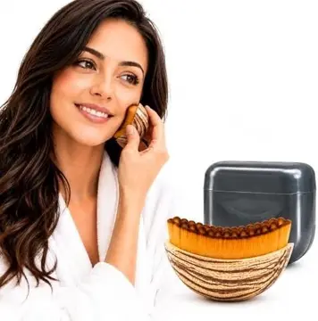 Escova Facial para Limpeza e Drenagem Linfática, Massageador Facial