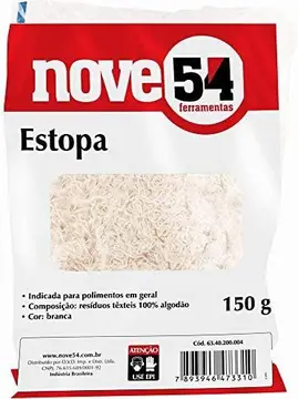 Vonder, Nove54, Estopa Branca para Polimento, Embalagem com 150 G