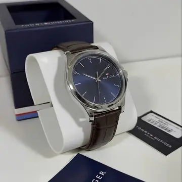 Relógio Tommy Hilfiger Masculino Couro Marrom 1710549 Marrom Azul