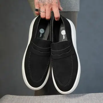 Sapato Social Mocassim Masculino Casual Em Camurça Premium 37 a 46