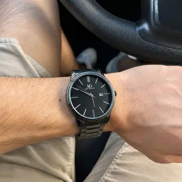 relogio saint germain chroma classico preto 42mm