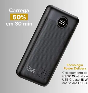 power bank i2go pro 20000mah 20w