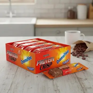 barra de proteina integralmedica crisp bar ovomaltine 12 unidades