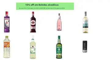 15% off em Bebidas