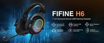 headset gamer fifine h6 ampligame rgb