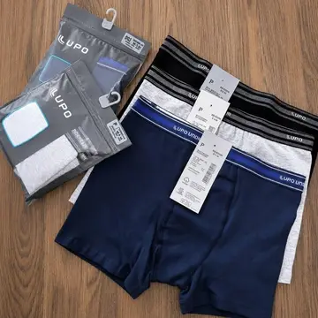 cuecas lupo boxer algodão confortável kit 4