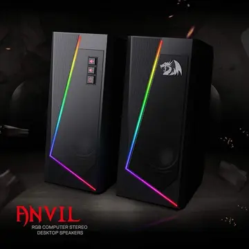 Caixa de som Redragon Anvil RGB Preto