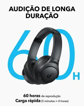 🔋 Soundcore Q11i - Bluetooth Over Ear - 60H Bateria - Preto