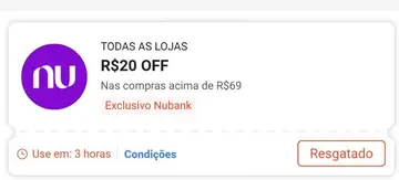 🟠🟣CUPOM SHOPEE: Pagando com Nubank🟣🟠