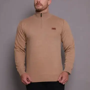 Suéter Masculino Zíper Gola Alta Red Nose Básico Inverno P ao G