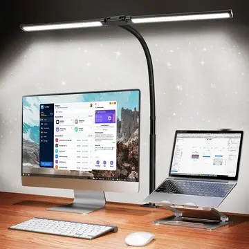 💡 Luminária de Mesa LED QBuen com 5 Cores e 10 Níveis de Brilho