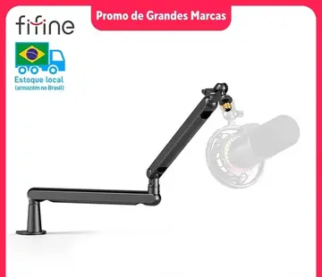 suporte para microfone e câmera fifine premium bm88