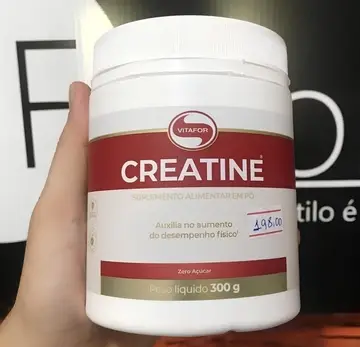 🛒Creatina Monohidratada Creatine Vitafor 300g Sem Sabor