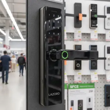 Fechadura Eletronica Digital Com Biometria, Senha, Cartão Ic E Tuya App Bluetooth LAZORO