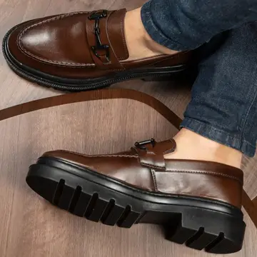 Sapato Social Masculino Mocassim Adulto Tratorado Moderno 37 a 46