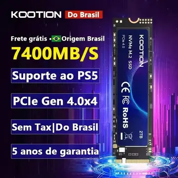 ssd nvme kootion 1tb 7200mbps