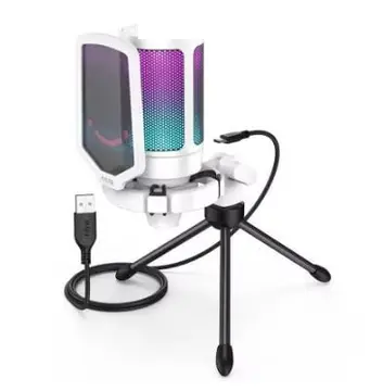 Microfone FIFINE A6V USB RGB Streaming PC
