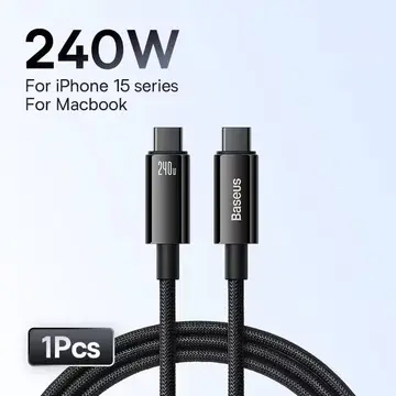 Cabo Baseus USB-C 240W 1m