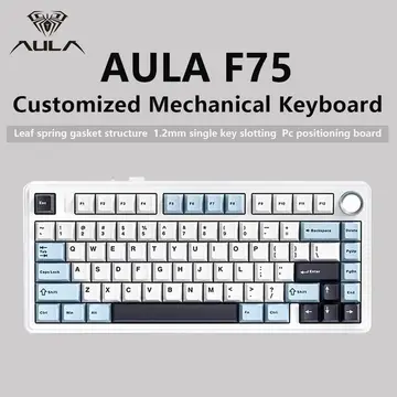 Teclado Mecânico Aula F75 Sem Fio Rgb 75%