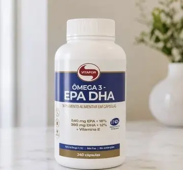 🛒 Ômega 3 Epa Dha 240 Cápsulas Vitafor Sem Sabor