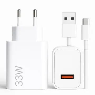 Carregador Turbo Tipo C 33W Com Carregamento Rápido Com Cabo Tipo C Compatível Com Todos Os Dispositivos USB-C, Compativel Com IPhone 15/16,