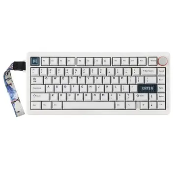 Teclado Mecânico Sem Fio Cidoo QK75 PRETO