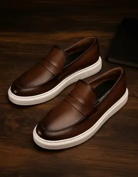 Sapato Loafer Masculino Mocassim Couro Casual Comfort Luxo 37 a 46