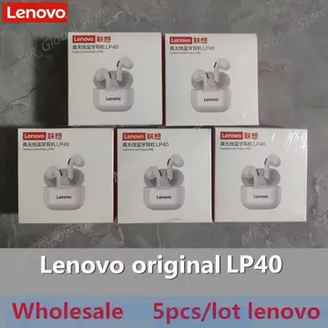 5 UNIDADES - Fone Bluetooth Lenovo LP40 Pro