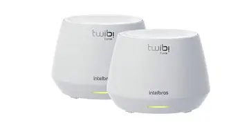 Conjunto de Roteador Sem Fio Wi-Fi 6 Twibi Force Ax Branco Intelbras