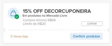 🟡 Cupom Mercado Livre Selecionados