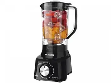 Liquidificador Mondial Turbo L-900 FB com Filtro 5 Velocidades 900W Preto
