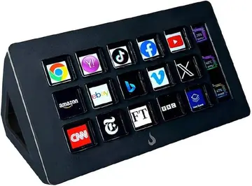 Streamdeck Vision 01 Preto | Rise Mode | 15 Teclas