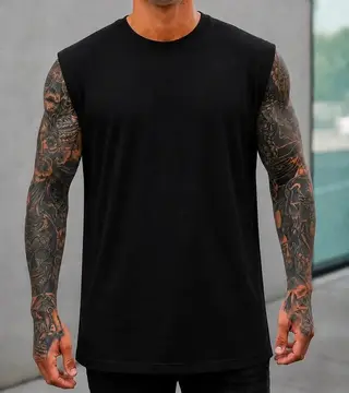 Regata Oversized Masculina Tamanho Grande Machão Lisa Malha P ao XG