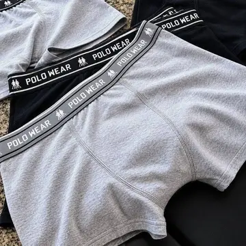 Kit 4 Cuecas Algodão Polo Wear Sortido Sortido Liso P ao GG