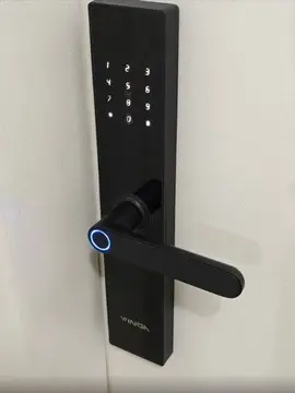Fechadura Digital Inteligente Winda Preto Fosco