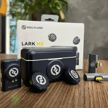 Microfone de Lapela Hollyland Lark M2 Combo Preto