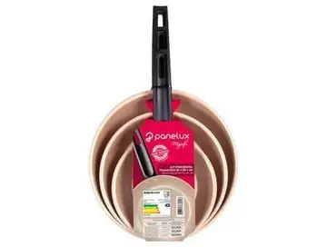Conjunto de Frigideiras Antiaderente Panelux Magnific Cereja 3 Peças