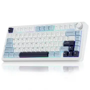 ⌨️ Teclado Mecânico AULA F75 75% Sem Fio RGB Hot-Swappable