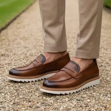 Sapato Mocassim Loafer Gugi Tratorado Conforto Premium Leve 38 a 44
