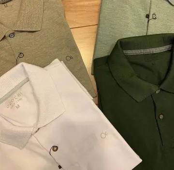 Camisa Gola Polo Social Masculina Slim Algodão Casual Ogochi P ao XG